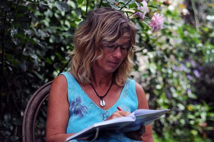 Heike beim Schreichen heike_beim_schreiben